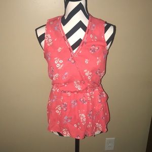⭐️ BOGO ⭐️ Coral & Floral Crossover Tank